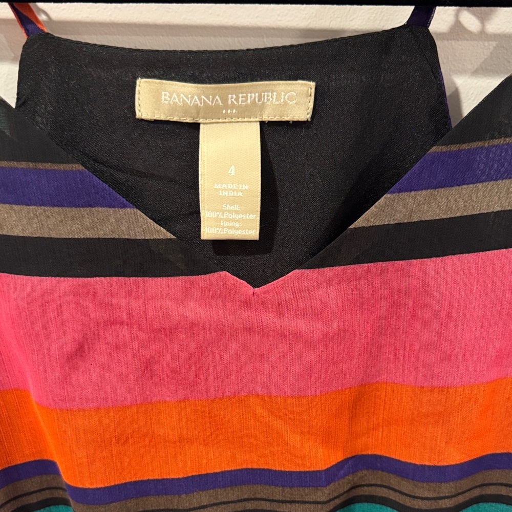 Banana Republic Multicolor Striped Maxi Dress (has a pull:noted in photos) - Picture 3 of 4
